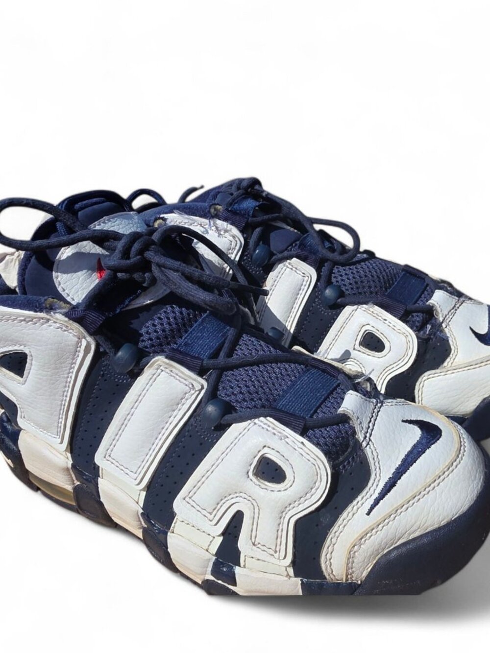 Nike Air More Uptempo Midnight Navy White 414962-104 Mens Size 6.5 OG Retro